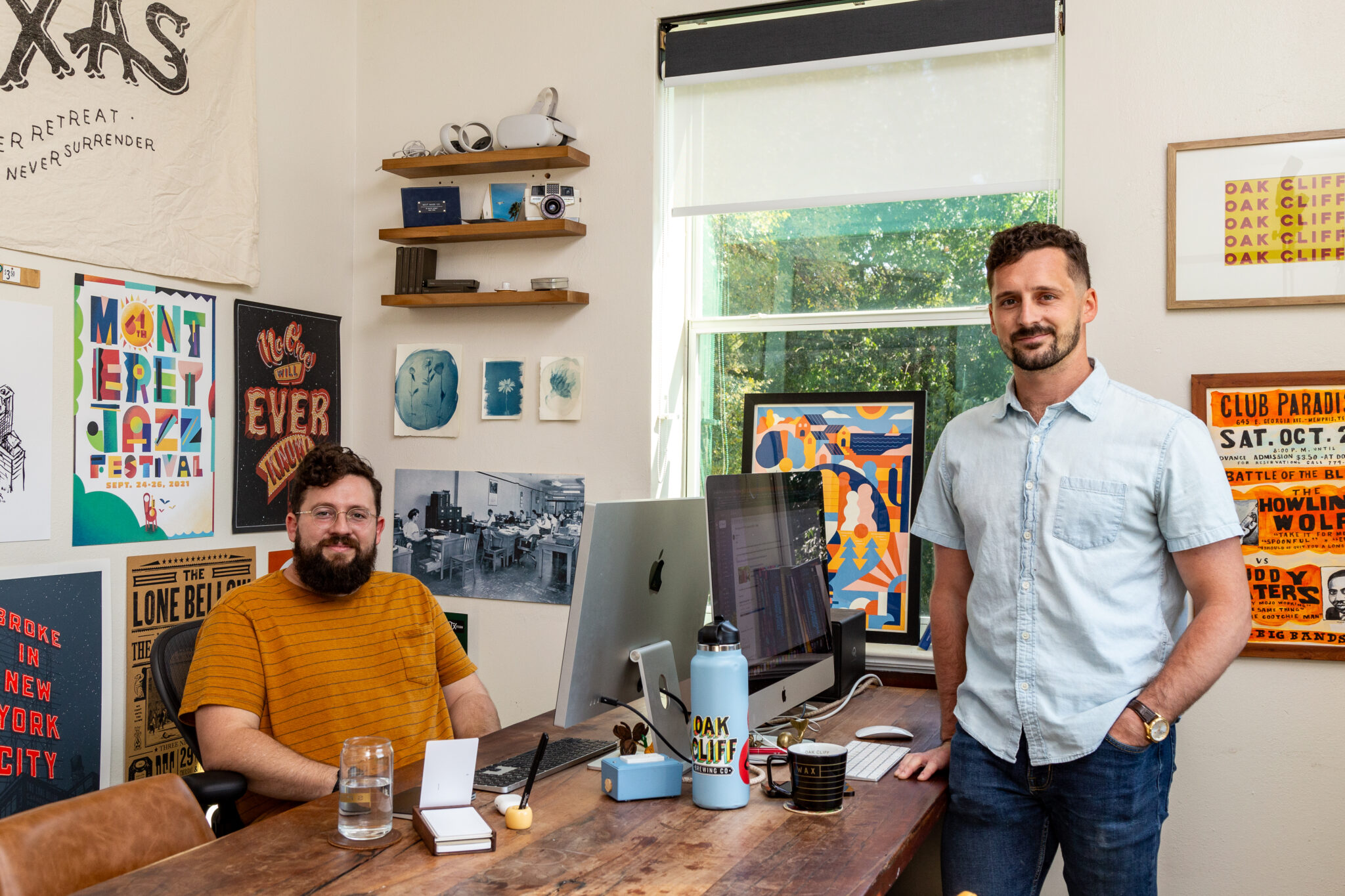 Doug and Grant Klembara, photographed by Yuvie Styles for the Oak Cliff Advocate