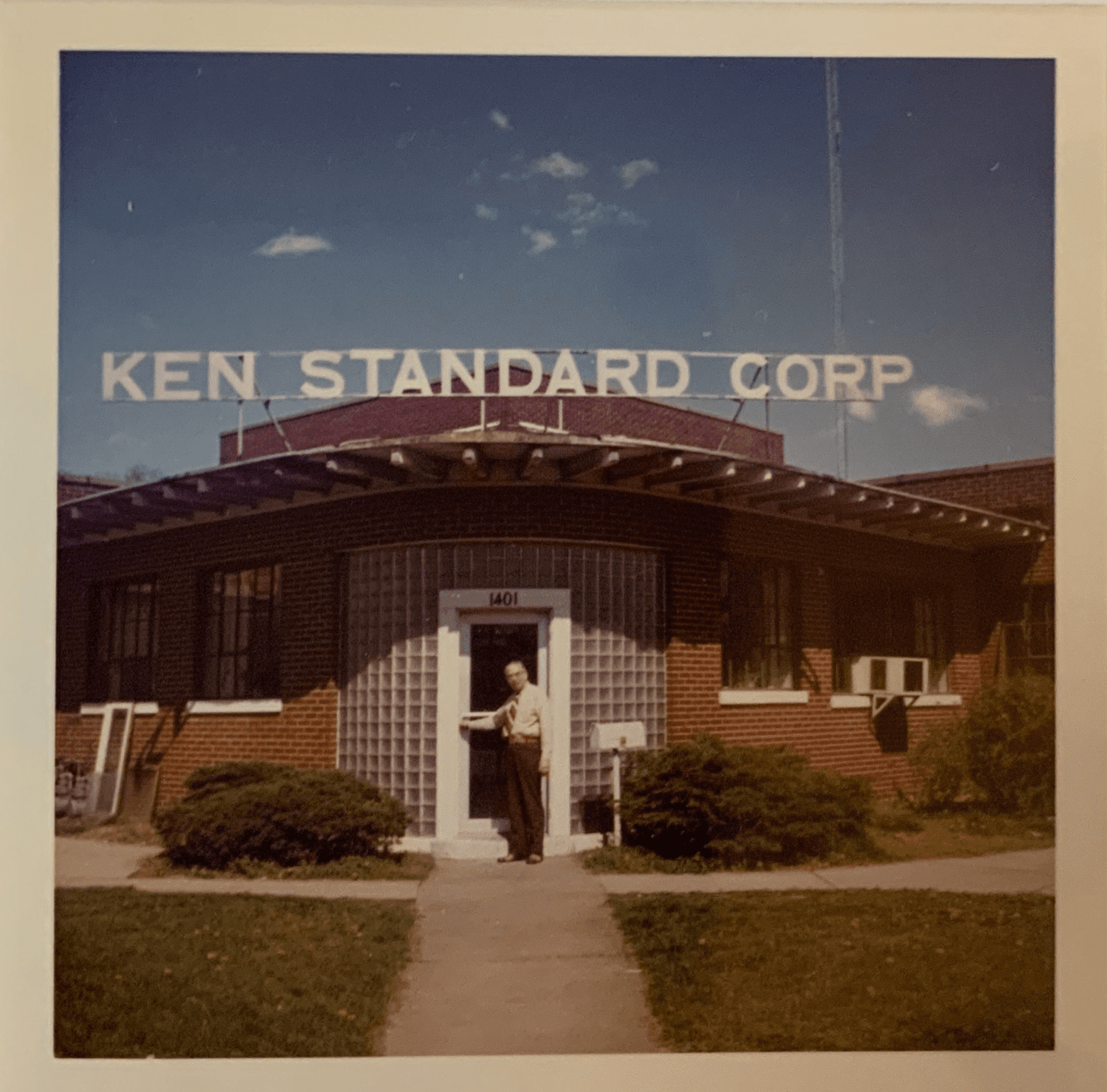 Vintage photograph of the Ken Standard Corp. building